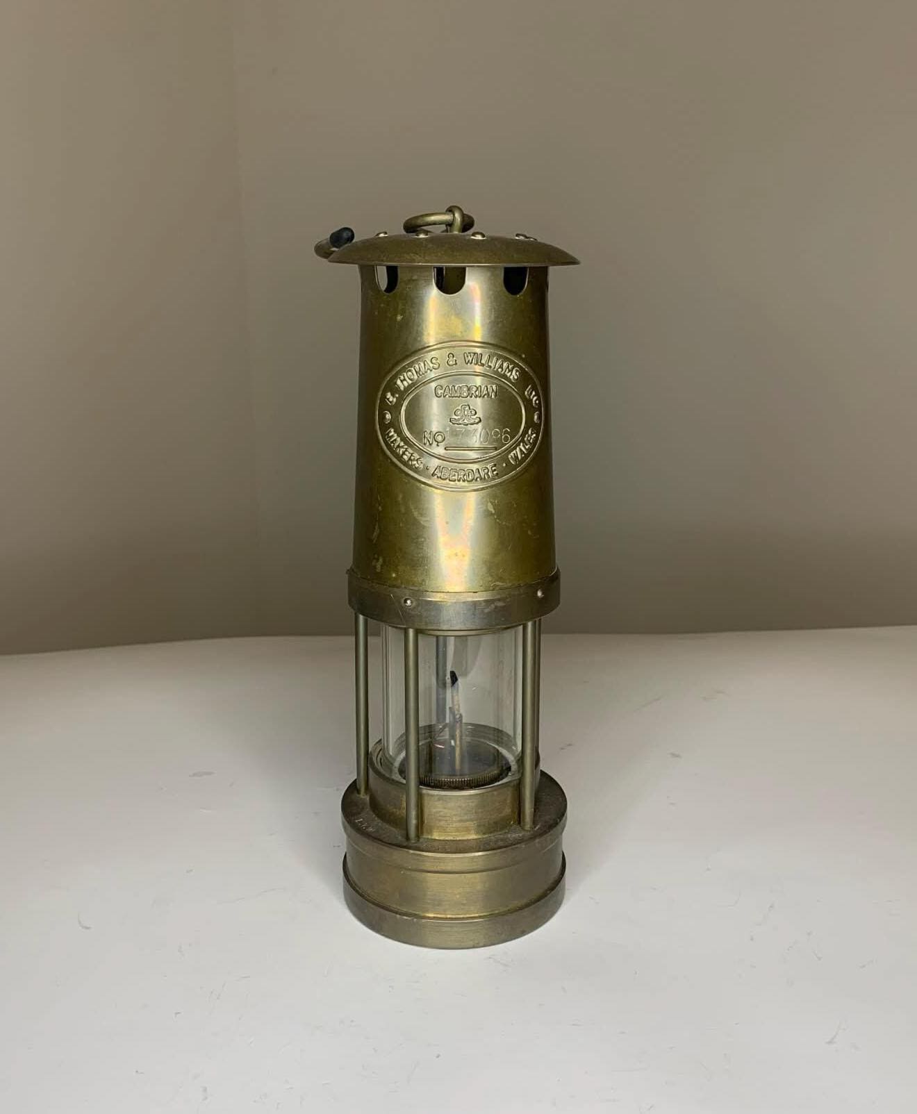 Vintage Welsh Mining Lamp - Etsy