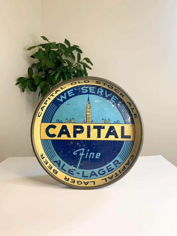 Capital Brewery Lager and Old Stock Ale Beer Tray