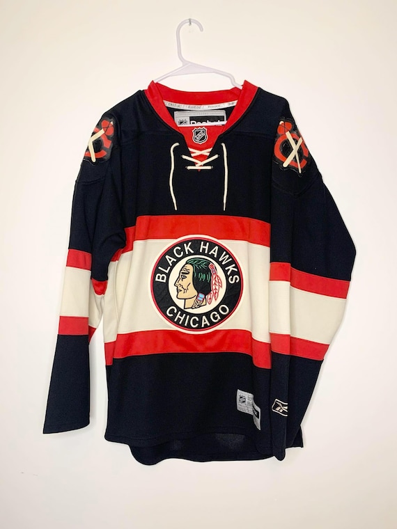 Chicago Black Hawks NHL Hockey Jersey by Reebok Size Medium Etsy