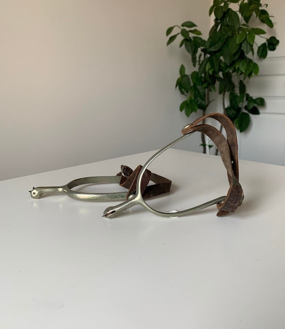 Pair of WW1 Officers Solid Nickel Spurs