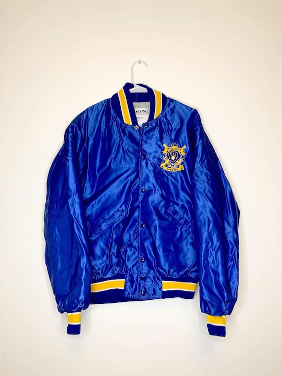 Vintage Milwaukee Brewers Major League Baseball Satin Jacket by DeLong - Size Large
