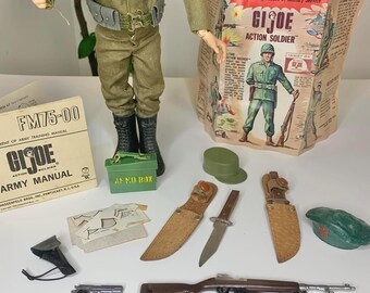 Vintage 1964 Hasbro GI Joe Figure With Accessories - Etsy