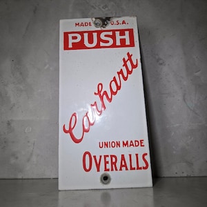 Carhartt Porcelain Sign - Etsy