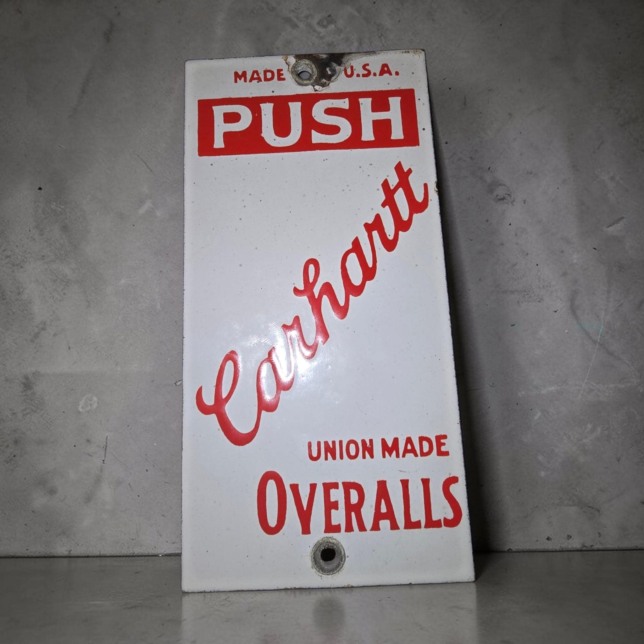 Vintage Carhartt Sign - Etsy