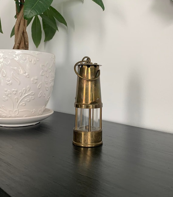 Small Brass Lantern Engraved with "Cor Meibion Pontardulais"