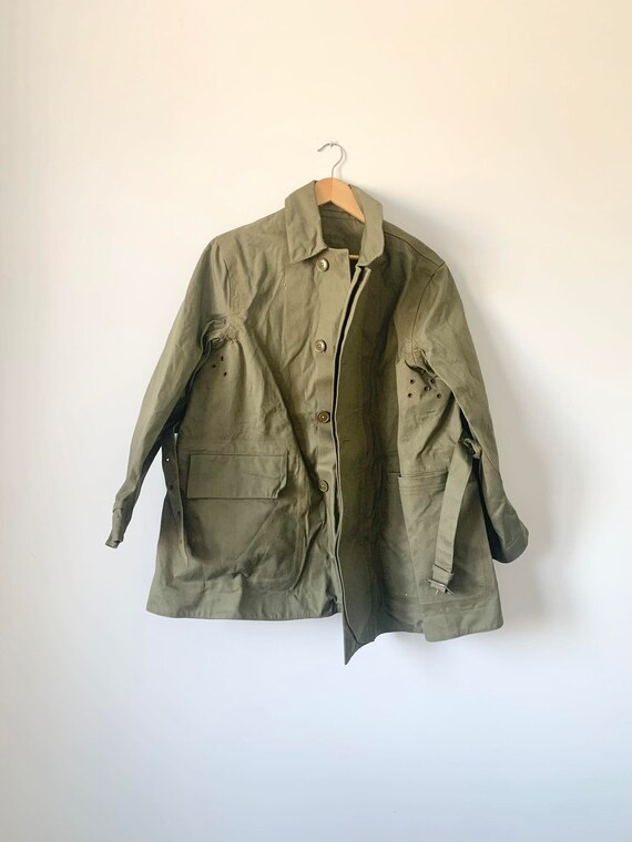 1952 Ottawa Military Motorcyclist Canvas Jacket - Stamped Inside