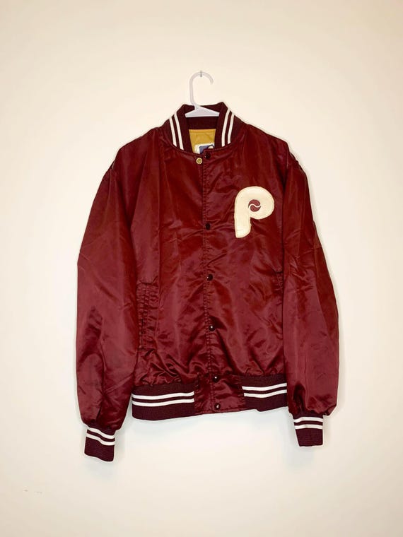 Philadelphia Phillies Major League Baseball Satin Jacket by Shain of Canada - Size Large