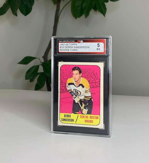 1967-68 TOPPS #33 Derek Sanderson Boston Bruins Rookie Card