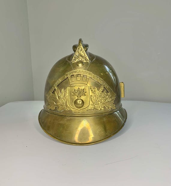 19th Century French Pompiers de Soissons ( Fire Fighter ) Officer's Helmet