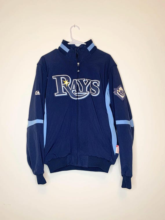 Tampa Bay Rays Major League Baseball Authentic Collection Jacket Made By Majestic - Size Medium
