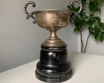 Antique Canadian Pacific Railway Road Race 1st Prize Silver Plate Trophy dated 1927 - Great Gift Idea