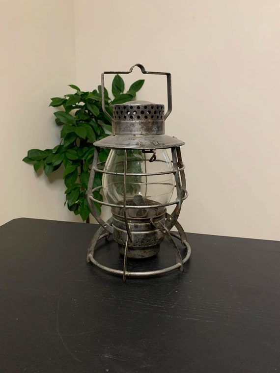 City of New York - Dietz No 39 Steel Clad Railway Lantern - Stamped on the top No 39 - Steel Clad