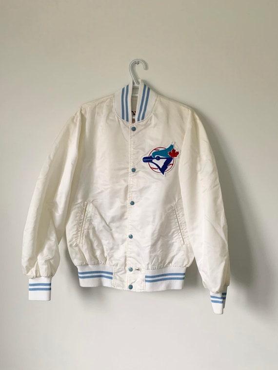 Vintage Toronto Blue Jays Major League Baseball Satin Jacket by Shain of Canada - Size Large