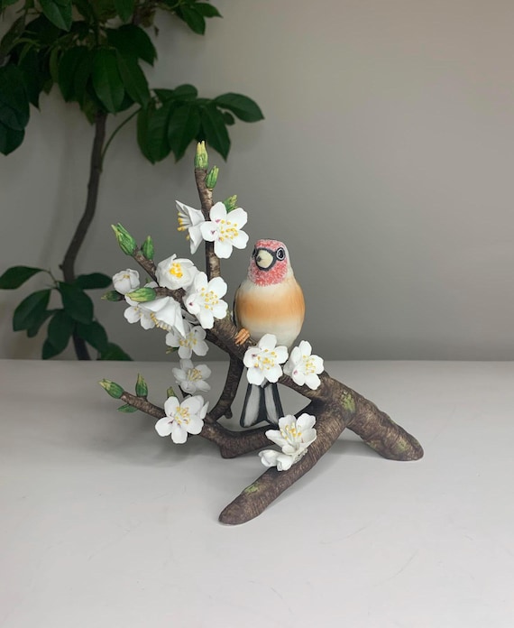 Limited Edition Royal Society for the Protection of Birds European Goldfinch Porcelain Figurine