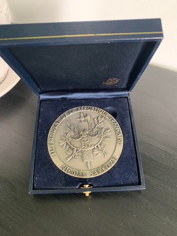 French Presentation Medal - Nicolas Sarkozy - Palais de L'Elysee