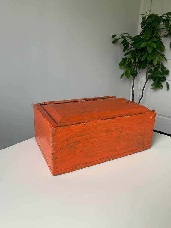 Primitive Canadian Sliding Lid Candle Box circa 1900