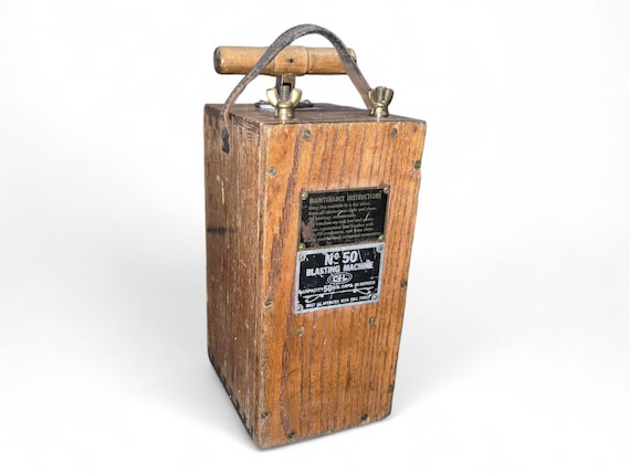 Vintage 1950s CIL No. 50 Dynamite Blasting Machine - Fixed Shipping Cost