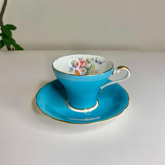 Tea Cup and Saucer Made in England by Aynsley