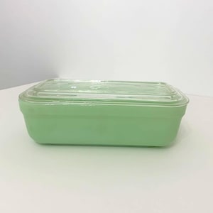 Vintage Fire King Jadeite Refrigerator Dish