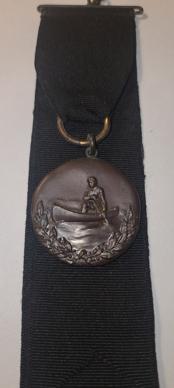 1912 Tandem Canoe 2nd Place Medal
