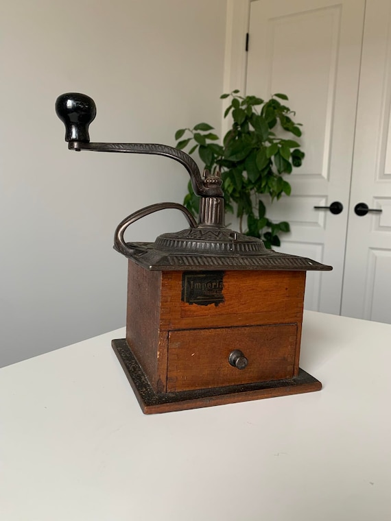 Antique Imperial No 557 Cast Iron Coffee Mill Grinder Arcade Mfg Co