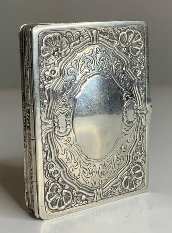 Antique Solid 800 Silver Box - Made in Germany - … - image 3