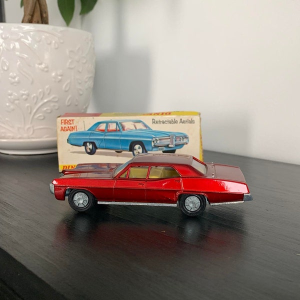 New Old Stock Red Pontiac Parisienne Dinky No. 173 in Original Box - Great Gift Idea