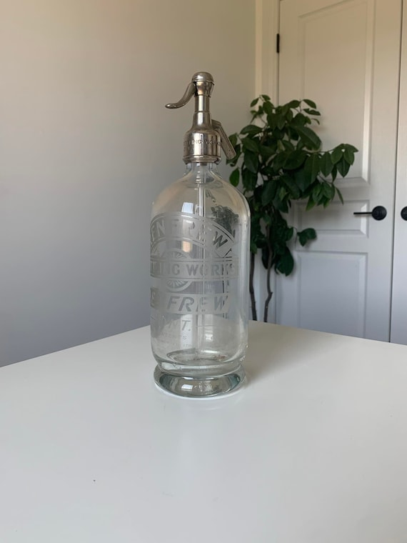 Rare Early Renfrew Bottling Works Siphon - Renfrew, Ontario, Canada