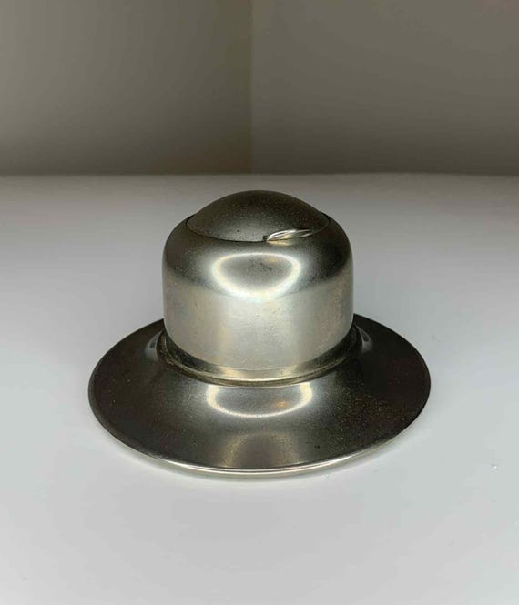 Round Ink Well with Curved Top - English Made