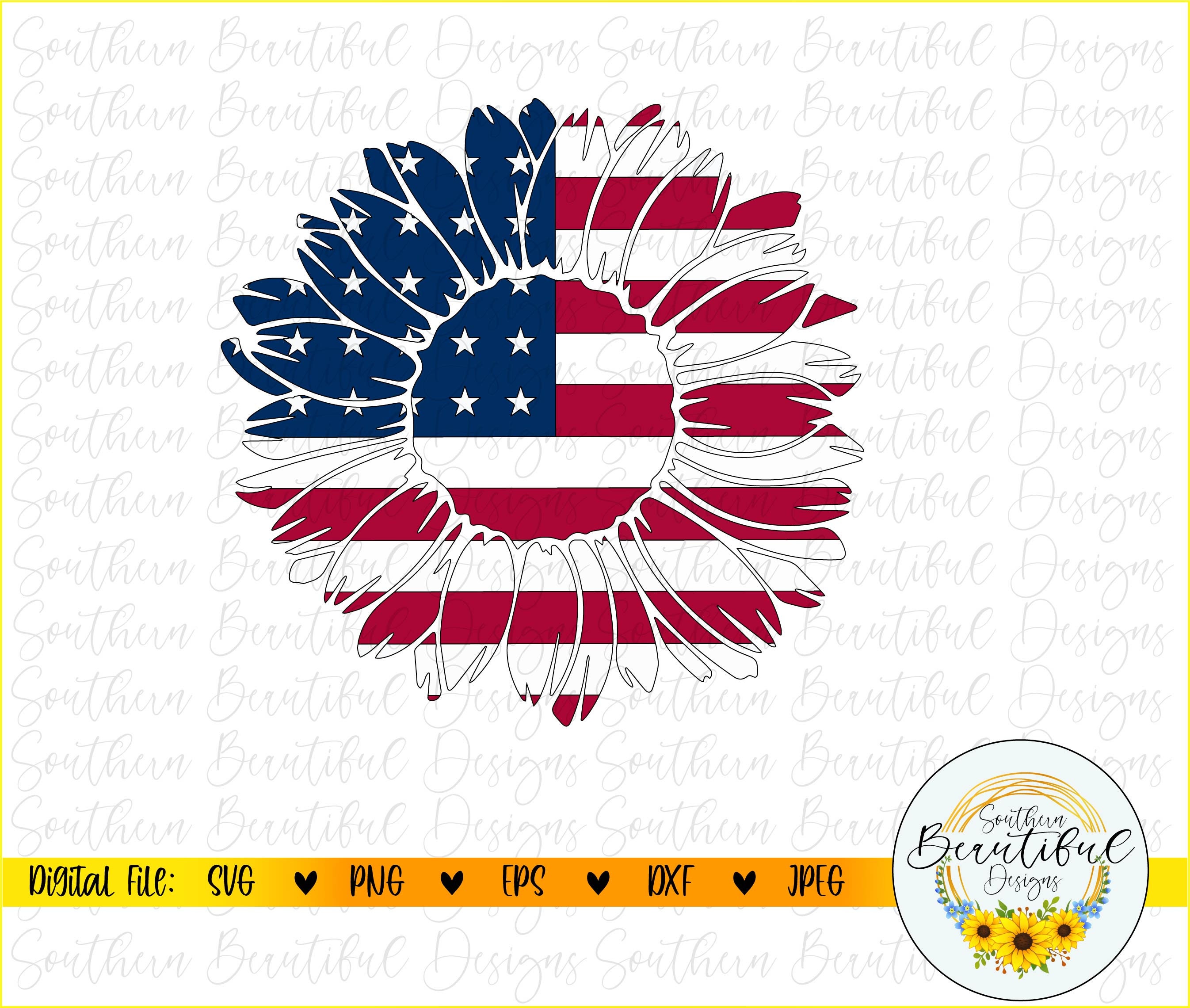 Free Free 128 Red White Blue Sunflower Svg SVG PNG EPS DXF File
