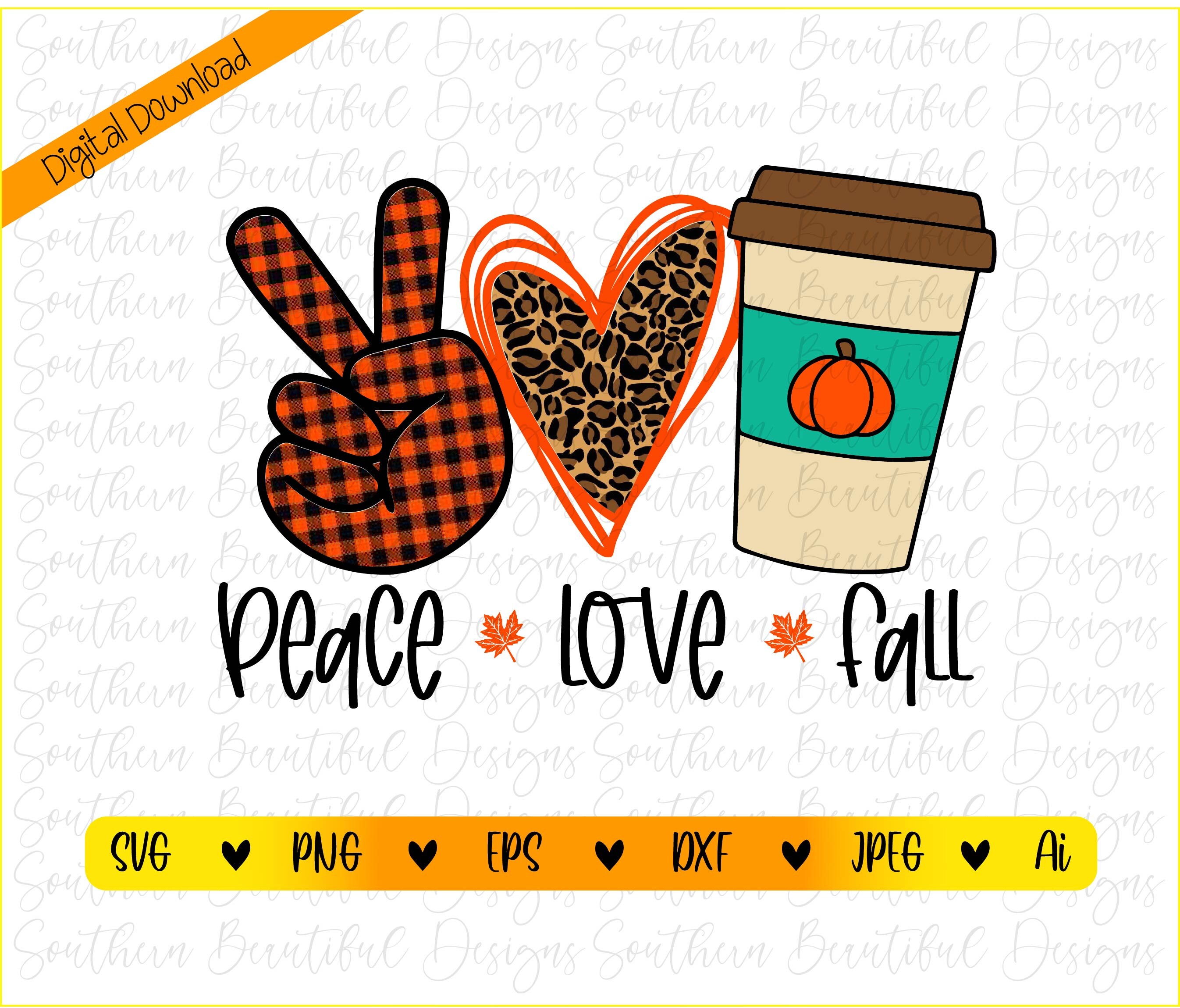 Free Free 291 Peace Love Fall Svg SVG PNG EPS DXF File