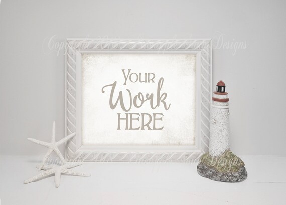 Nautical Frame Mockup 8x10 Frame Mockup Beach Theme Nautical Frame Mockup 8x10 Frame Mockup Beach Theme