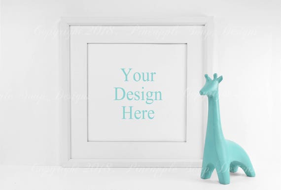 White Square Frame Mockup Printable Mock Up Nursery White Square Frame Mockup Printable Mock Up Nursery