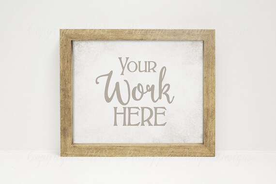 Wood Frame Mock Up Plain Frame Mockup For