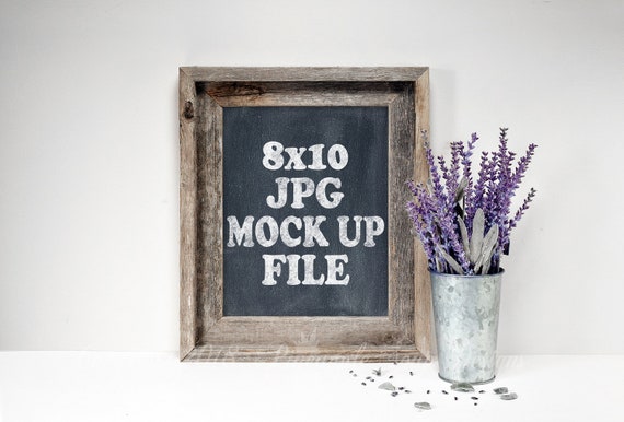 Barnwood Frame Mockup Digital Mock Up Frame 8x10