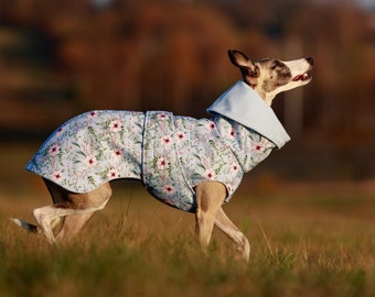 Waterproof winter coat for whippets, sighthounds and other dogs