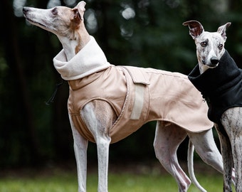 Waterproof winter coat for whippets, sighthounds and other dogs