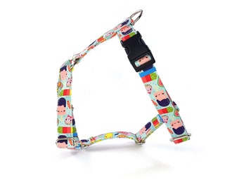 Beautiful Sturdy Designer Back Clip Harness for Dogs Whippets