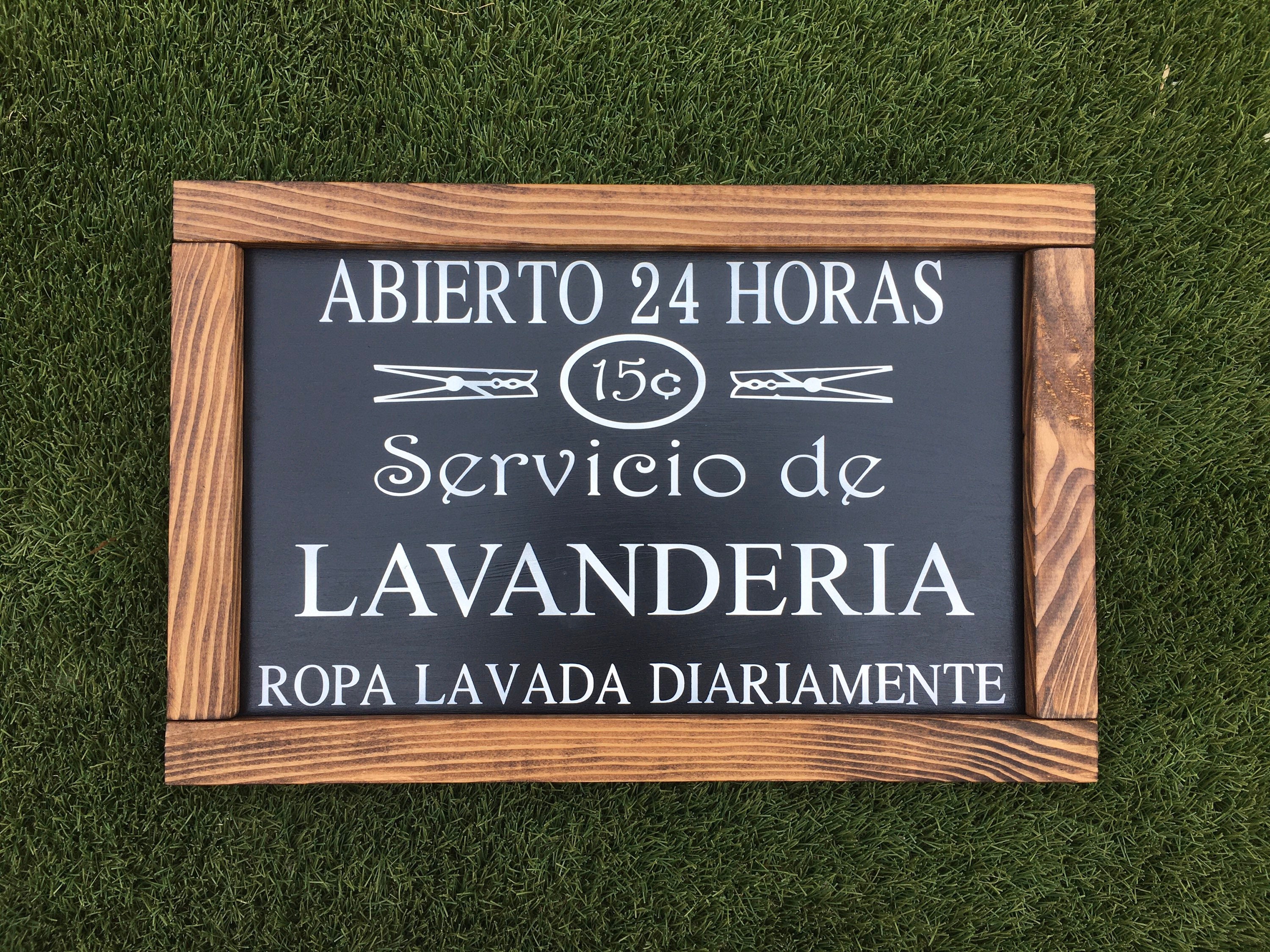 Spanish Home Decor,13x20, Spanish Laundry Sign, Lavanderia Sign,laundry