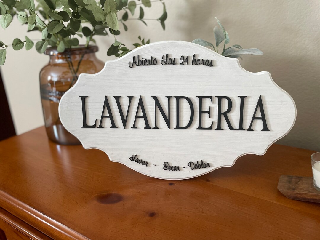 Spanish Home Decor,20x12,spanish Laundry Sign, Lavanderia Sign,laundry