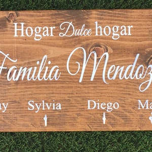 Key holder, Spanish home decor, wood signs, wall hangings, keys,Casa,spanish sign,home sign,home sweet home