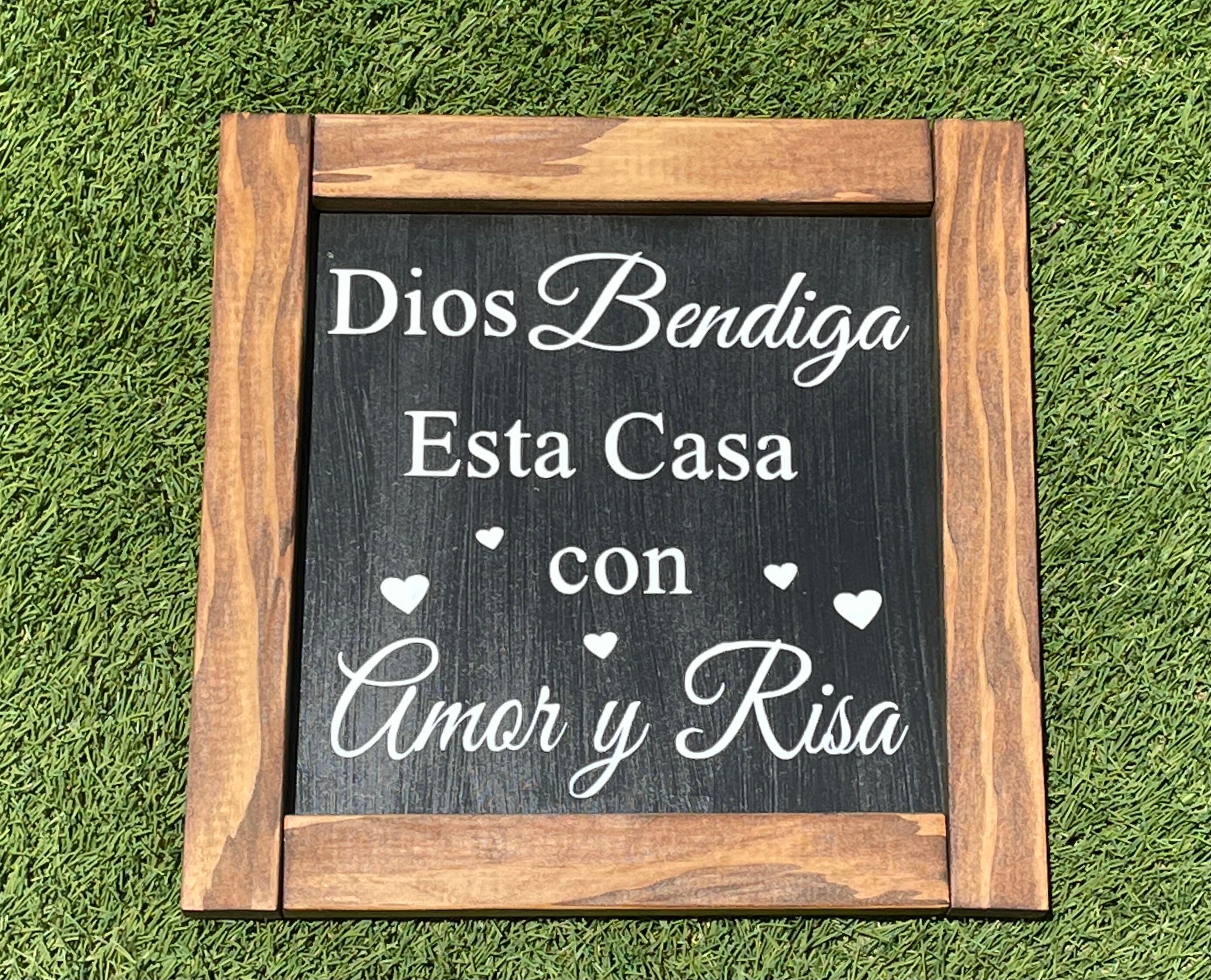 Farmhouse signs Spanish home decor wood signs wall Etsy