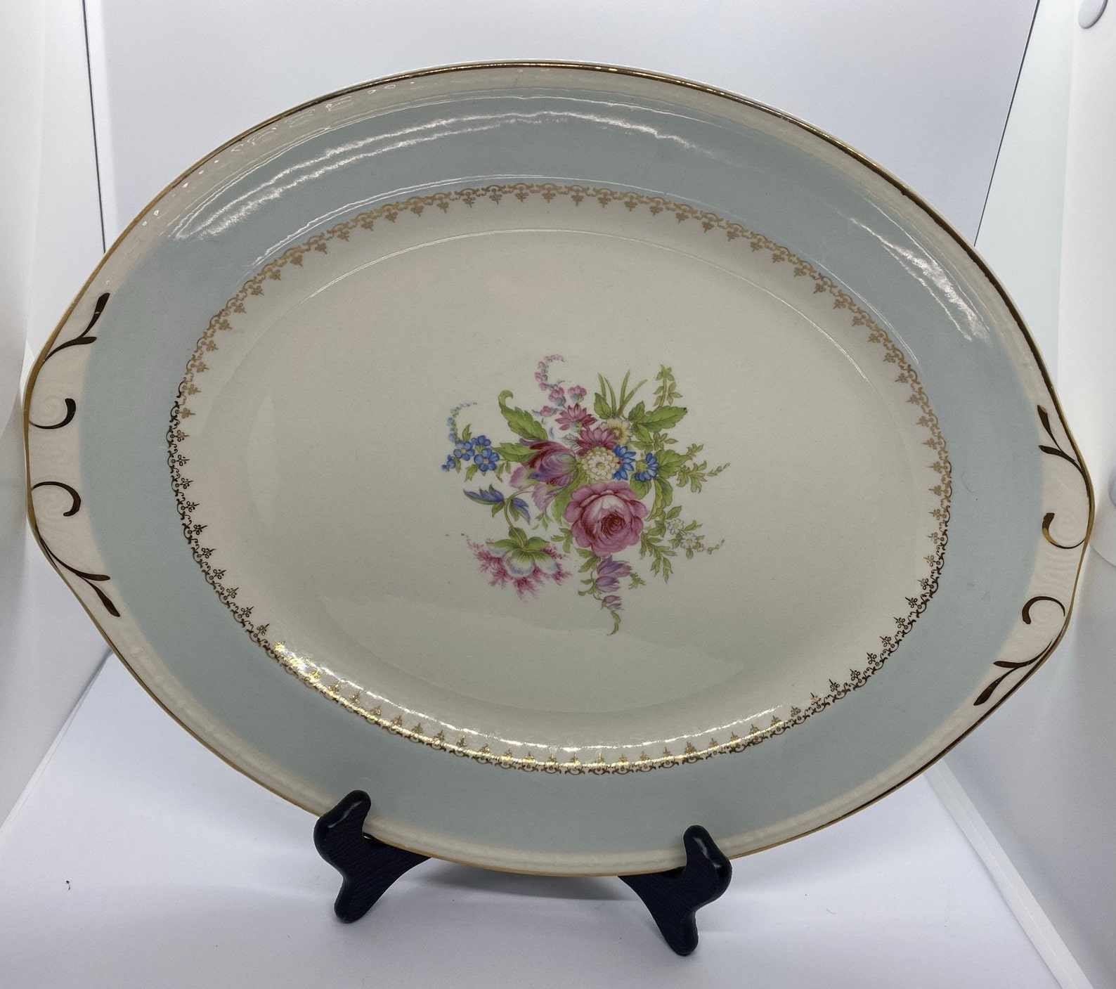 Homer Laughlin Eggshell China Serving Platter Etsy