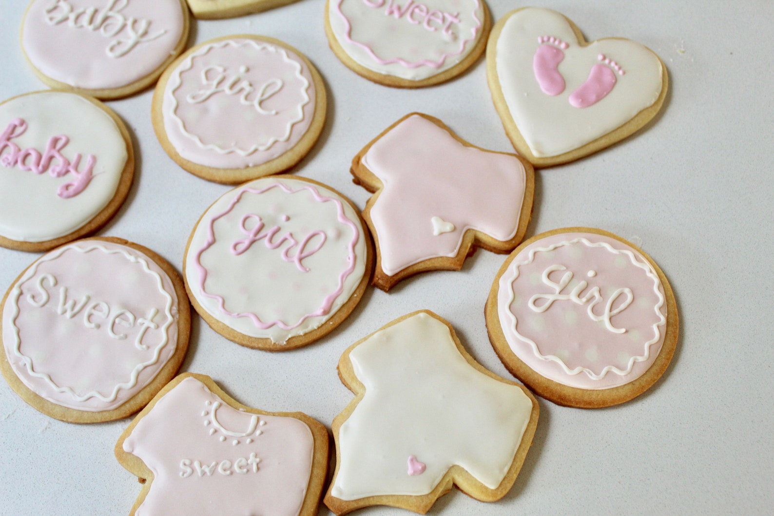 Girl Baby Shower Sugar Cookies Etsy