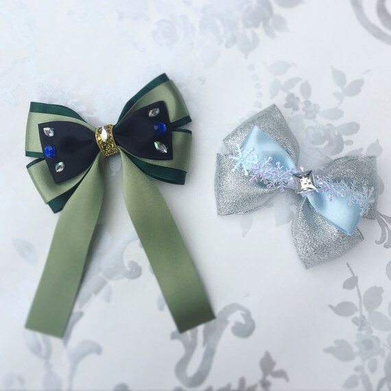 Disney Princess Beauty /& The Beast Hair Bows Bobbles Clips