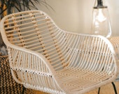Children 39 s chair in rattan and JAVA metal