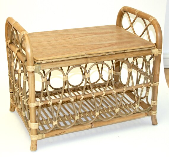 rattan toy chest