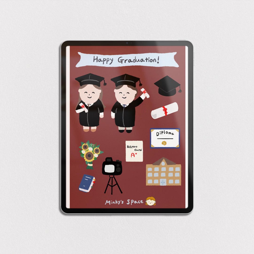 Graduation Sticky Note Minky’s Graduation Downloadable Instant Download PNG Clipart Digital ...
