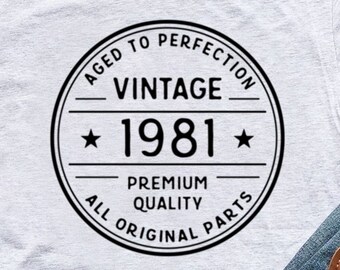Download Vintage 1981 Svg Etsy