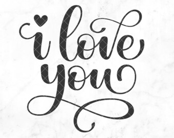 I Love You Svg Etsy
